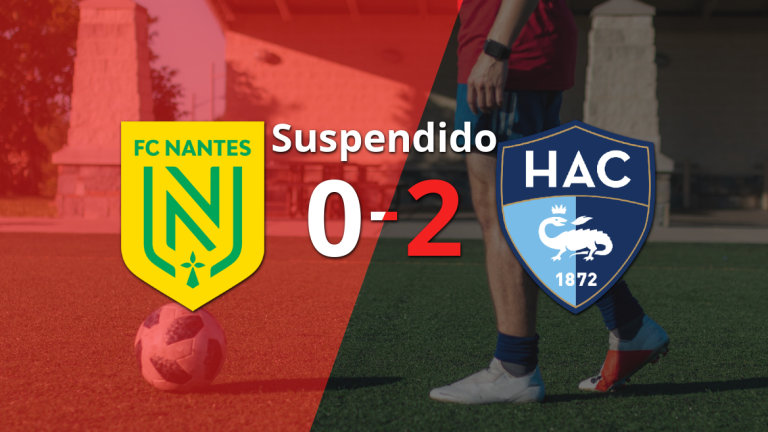 El partido entre Le Havre AC y Nantes ha sido suspendido