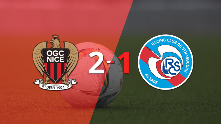 Nice asegura la victoria al vencer 2-1 a RC Strasbourg