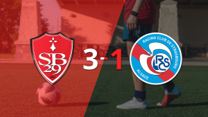 Stade Brestois logró una victoria sólida ante RC Strasbourg por 3 a 1