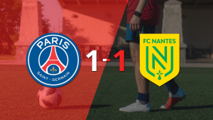 PSG resolvió su juego de la fecha 13 con un empate 1-1 frente a Nantes