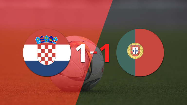 Portugal empató 1-1 en su visita a Croacia