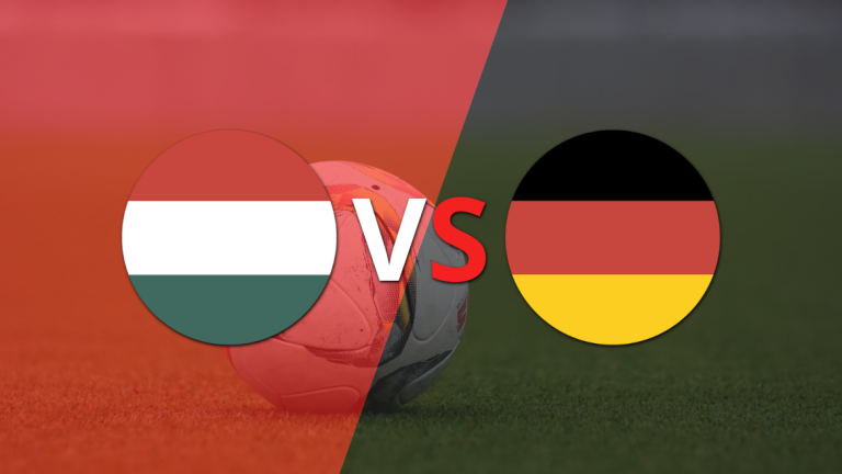 Empate a 0 en el comienzo del segundo tiempo entre Hungría y Alemania