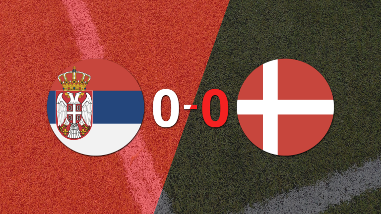 Sin goles, Serbia y Dinamarca igualaron el partido