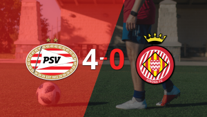 Goleada de PSV 4 a 0 sobre Girona