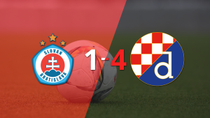 Dinamo Zagreb lo dio vuelta y se despachó con una goleada 4-1 frente a Slovan Bratislava