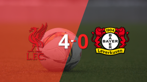 Triplete de Luis Díaz ayuda en la goleada de Liverpool a Bayer Leverkusen