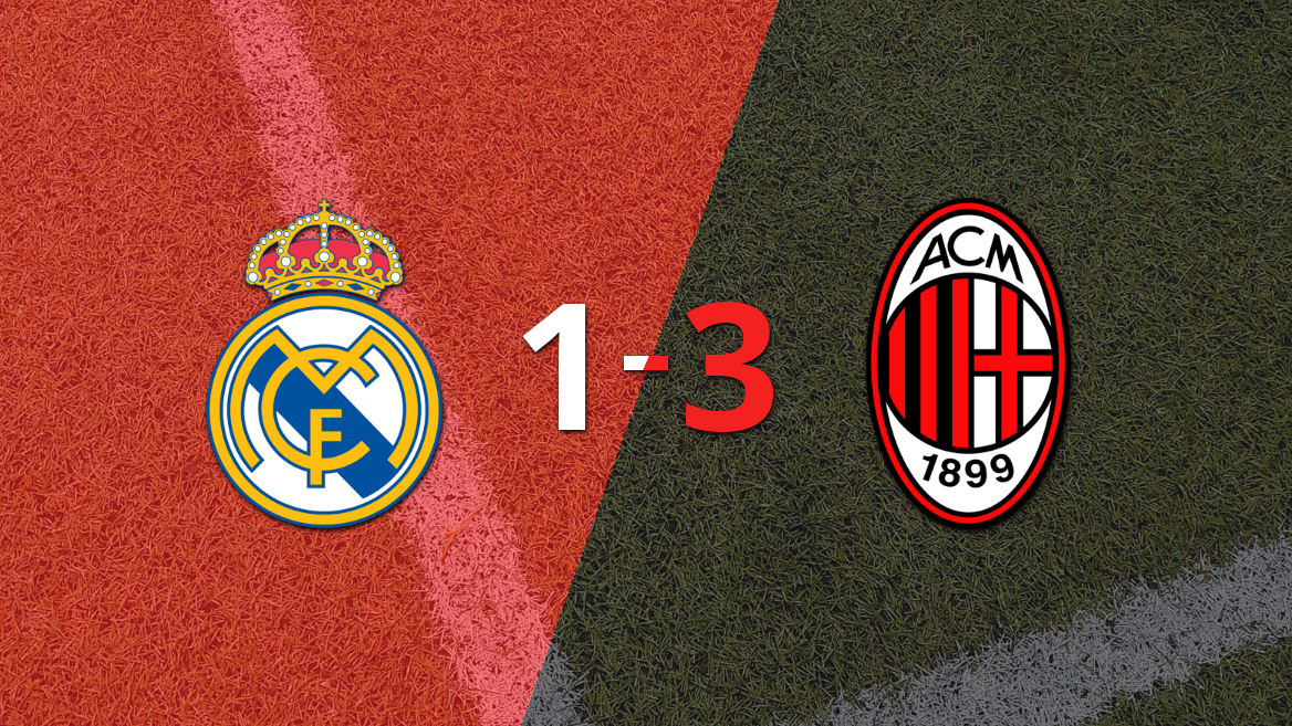 Milan conquista la victoria ante Real Madrid con un contundente 3 a 1