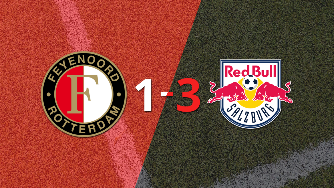 Red Bull Salzburgo gana 3-1 a Feyenoord con doblete de Karim Konaté