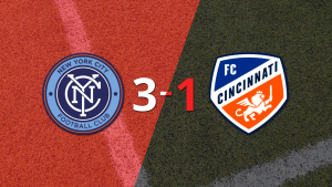 New York City FC logra una victoria de 3-1 sobre FC Cincinnati