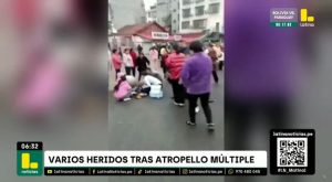 Atropello masivo frente a colegio deja varios heridos en China