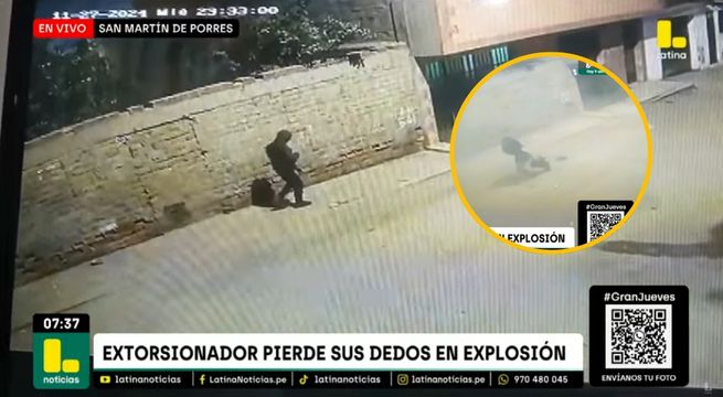 Extorsionador pierde sus dedos luego de que explosivo reventara en su mano [VIDEO]