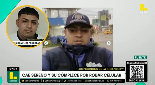 De día trabajaba como sereno en La Victoria pero de noche robaba celulares [VIDEO]