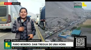 Paro de mineros continúa en la Panamericana Sur: vehículos no pasan hace una semana