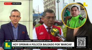 Policía herido en San Borja será operado hoy: una vista está comprometida [VIDEO]