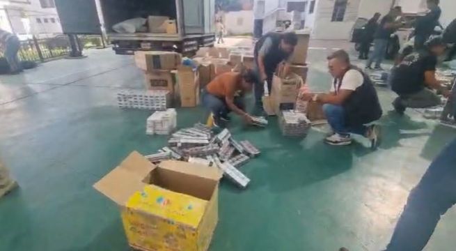 Arequipa: incautan cigarrillos de contrabando valorizados en más de 200 mil soles