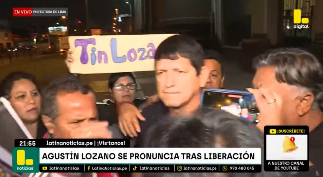 Agustín Lozano salió en libertad y dio sus primeras declaraciones