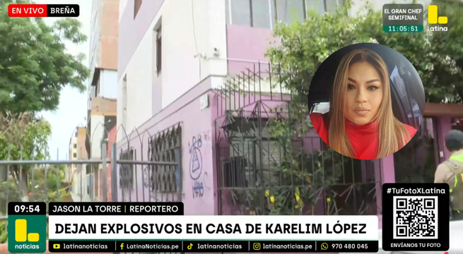 Dejan explosivos en la puerta de empresaria Karelim López