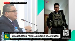 Ministro Santivañez se pronuncia tras muerte de policía acusado de asesinar a Sheyla Cóndor