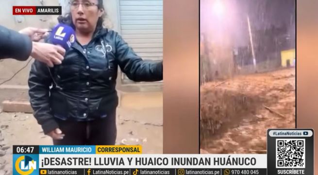 Familias afectadas por huaico tras intensas lluvias en Huánuco: “Necesitamos ayuda para limpiar”