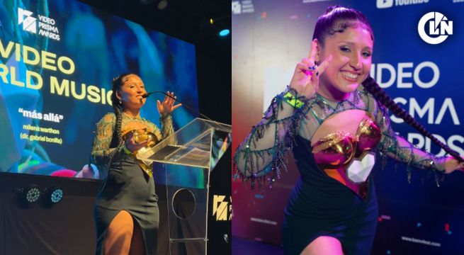 ¡Milena Warthon brilla en Argentina! Cantante ganó en los Video Prisma Awards con su videoclip «Más allá»