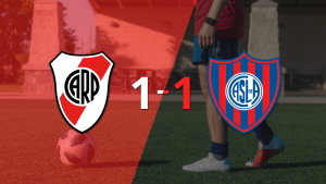 Empate a uno entre River Plate y San Lorenzo