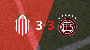 ¡Partidazo! Barracas Central y Lanús empataron 3-3