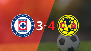 Club América vence a Cruz Azul 4-3 en el Clásico Joven con un gol agónico de penal