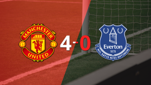 Marcus Rashford y Joshua Zirkzee se despachan con dobletes en la victoria 4-0 de Manchester United a Everton