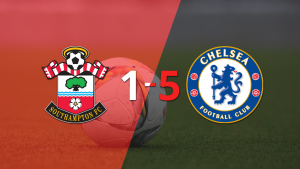 Chelsea goleó a Southampton con un contundente 5 a 1