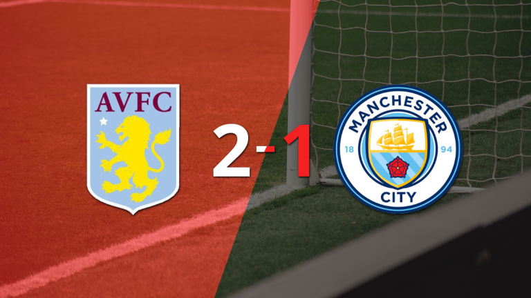 Con un gol agónico, Aston Villa consiguió una victoria por 2 a 1 ante Manchester City