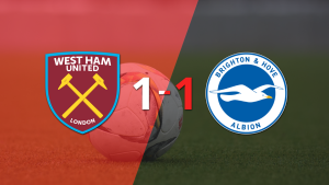 West Ham United y Brighton and Hove se reparten los puntos y empatan 1-1