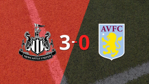 Tranquila victoria de Newcastle United por 3 a 0 frente a Aston Villa