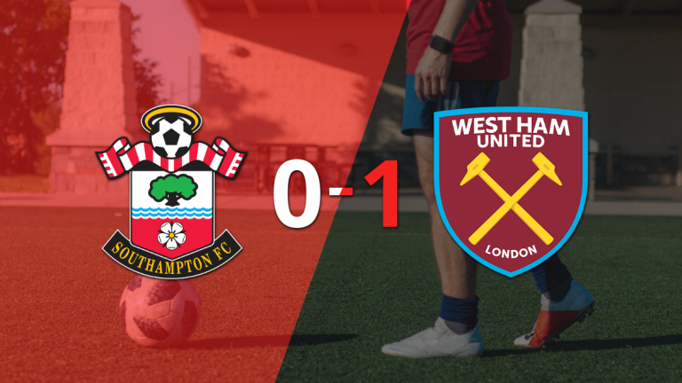 West Ham United logró la victoria por 1 a 0 ante Southampton