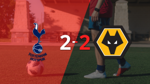 Wolverhampton logró un agónico empate ante Tottenham