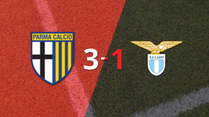 Con muchos goles, Parma derrotó 3-1 a Lazio