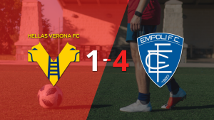 Sebastiano Esposito impulsó la victoria de Empoli frente a Hellas Verona con dos goles