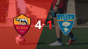 Goleada de Roma 4 a 1 sobre Lecce