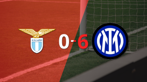 Lazio sufre una aplastante derrota ante Inter con un 6 a 0