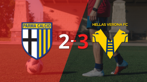 A Parma no le alcanzó con el doblete de Simon Sohm y cayó frente a Hellas Verona