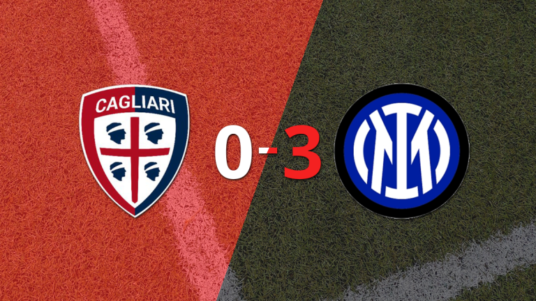 Cagliari sufre una humillante derrota por 3 a 0 ante Inter