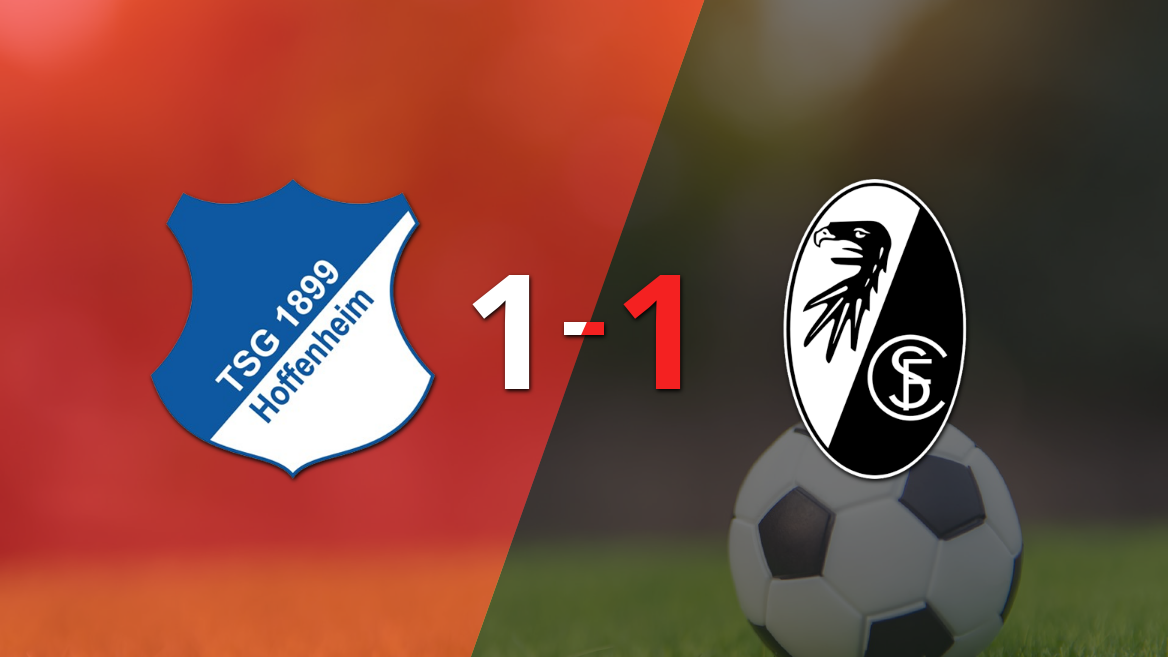 Hoffenheim y Friburgo empataron 1 a 1