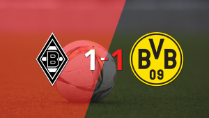 Borussia Dortmund empató 1-1 en su visita a B. Mönchengladbach