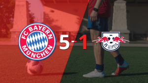 Goleada de Bayern Múnich 5 a 1 sobre RB Leipzig