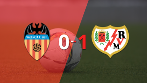 A Rayo Vallecano no le sobró nada, pero venció a Valencia por 1 a 0