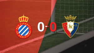 Cero a cero terminó el partido entre Espanyol y Osasuna