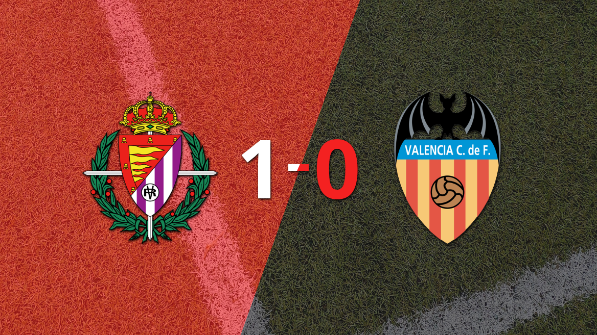 Con un solo gol, Valladolid derrotó a Valencia en el estadio Municipal José Zorrilla