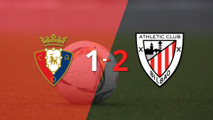 Athletic Bilbao logró dar vuelta el marcador y vencer 2-1 a Osasuna