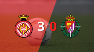 Girona golea 3-0 a Valladolid