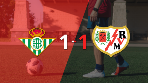 Betis resolvió su juego de la fecha 18 con un empate 1-1 frente a Rayo Vallecano