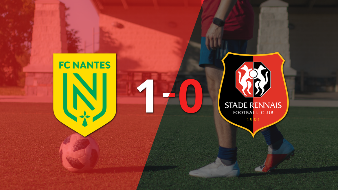 Nantes derrotó 1-0 a Stade Rennes con un gol agónico de Moses Simon